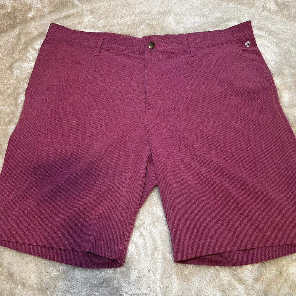 adidas Men's Golf Shorts in Berry
